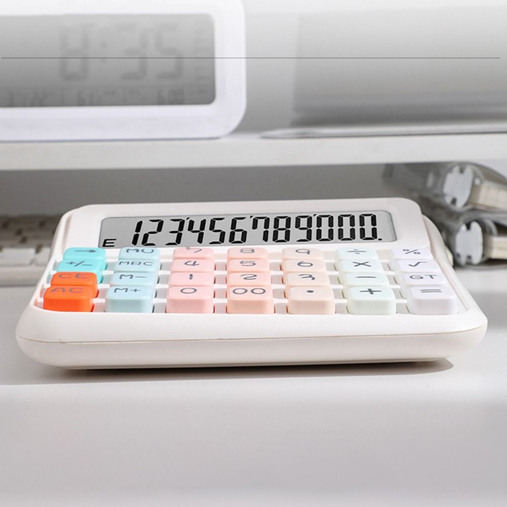 Candy Color 12 Digits Calculator Cute Student Calculator Easy To Use Desktop Calculator Business
