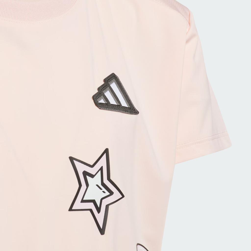 New Adidas T Shirt Ice Crystal Pink Children Aged 3 7 Years Old JM3437