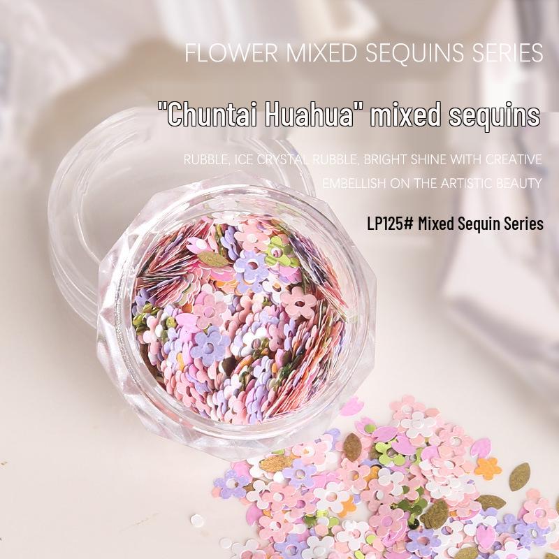 

Микс глиттера для нейл-арта: Банты, Цветы, Звезды, Луны и Сказочные Блестки