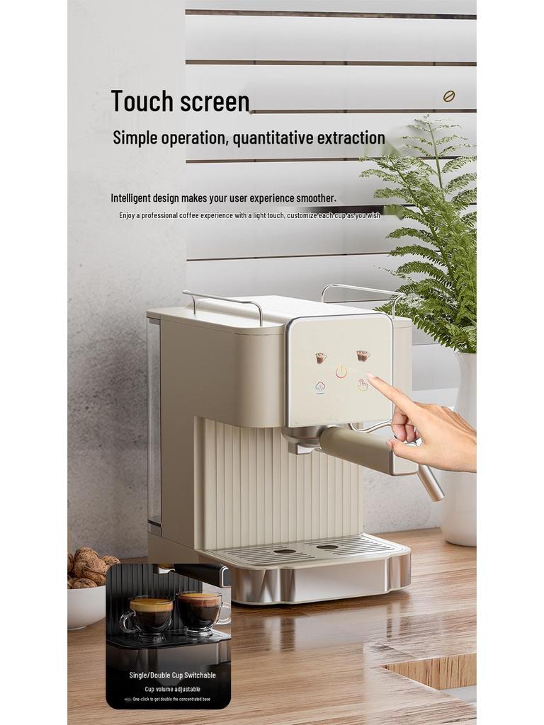 Multi-Functional Semi-Automatic Italian Coffee Machine with Milk Frother, 20 Bar Pressure, for Home Use