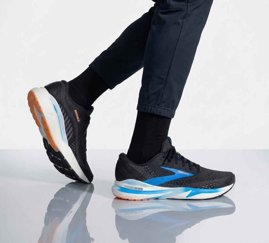 Brooks Adrenaline GTS 24 - Herren Laufschuhe Schwarz 1104371D-095 ORIGINAL