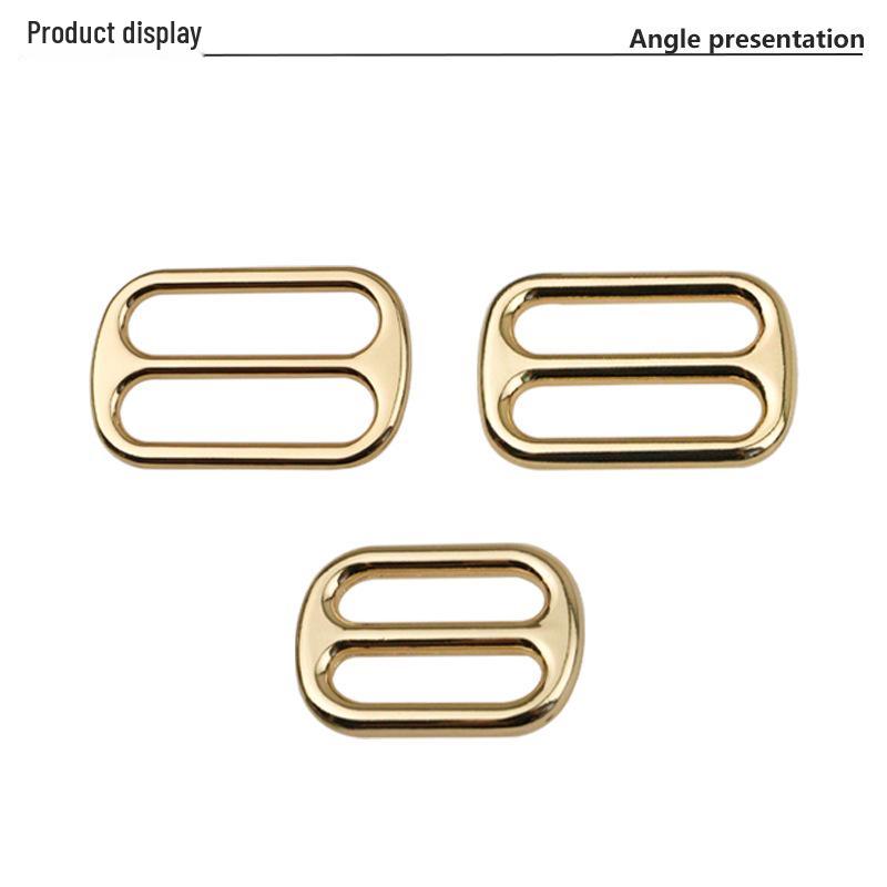Rectangular Metal Strap Adjuster Buckle for Handbag Hardware Accessories