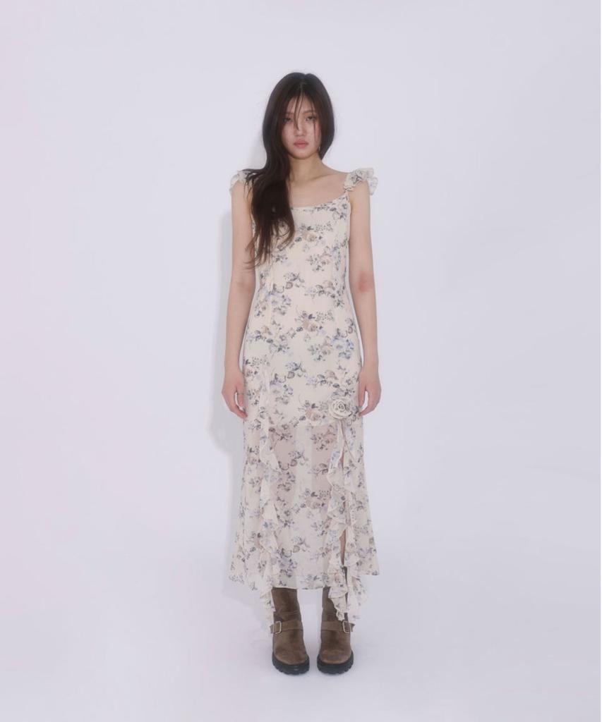 LOULOUSEOUL Mermaid Of The City Dress (Cream)