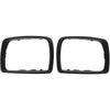 2PCS Car Rearview Mirror Frame Left Right Fit for X5 E53 2000 to 2007, OE: Left: 51168254903 Right: 51168254904, car cover