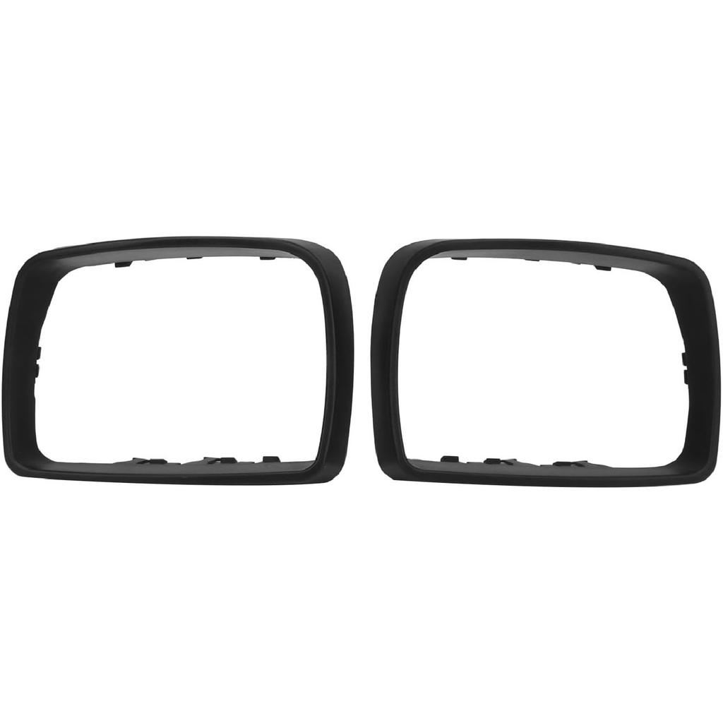 2PCS Car Rearview Mirror Frame Left Right Fit for X5 E53 2000 to 2007, OE: Left: 51168254903 Right: 51168254904, car cover