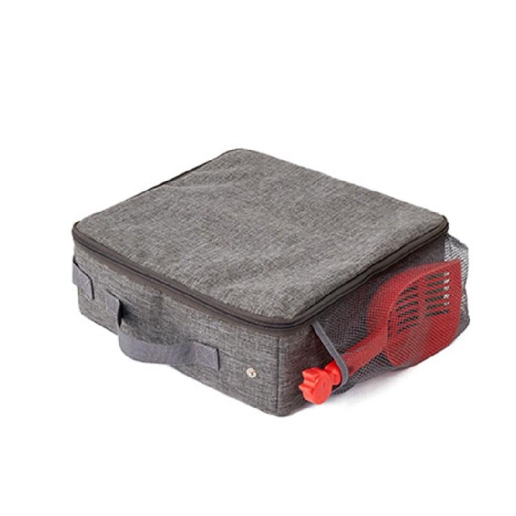 Cat Travel Litter Box with LitterScoop Leakproof Foldable ZipperLid Litter Box 1