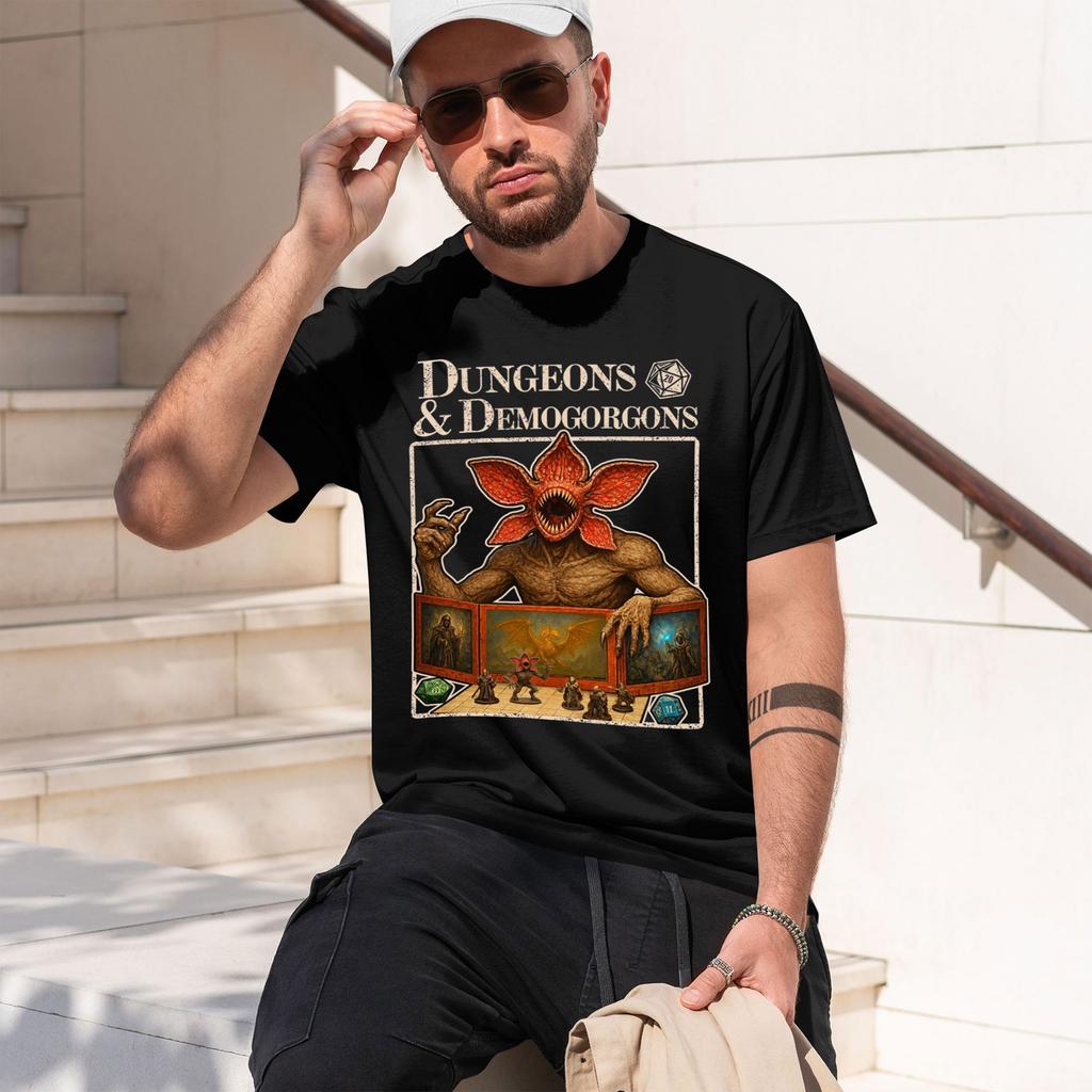 2026 New Model Ed Munson Demogorgon 100cotton Mens Shirt Gothic Graphic Summer Short Sve D Women Fashion Tshirts