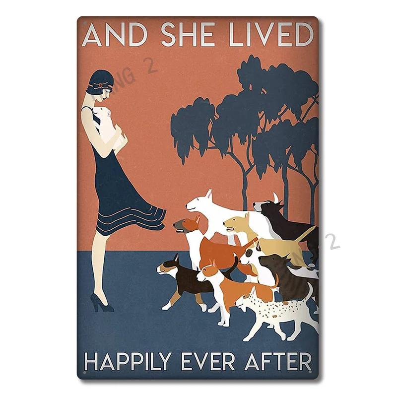 Funny Bull Terrier Dog Pet Bath Soap House Vintage Plaque Poster Tin Sign Wall Decor Hanging Metal Decoration 8x12 Inch