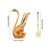Elegant Swan Tableware Set Luxury Dessert Cake Forks Swan Holder Coffee Spoons  Daily Use