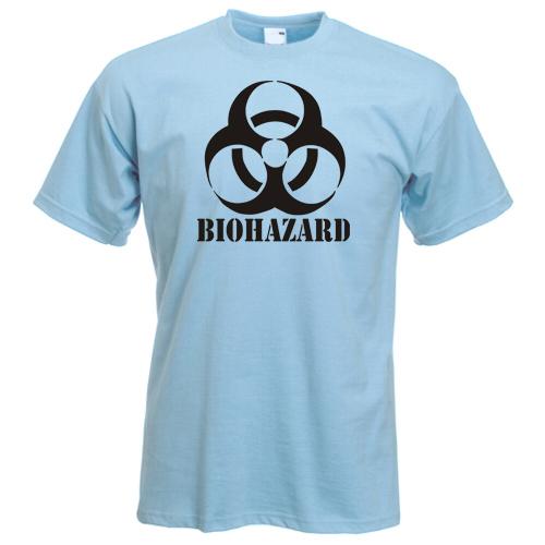 Biohazard TShirt Emo Gamer Cool Rock Music Zombie Apocalypse Armageddon