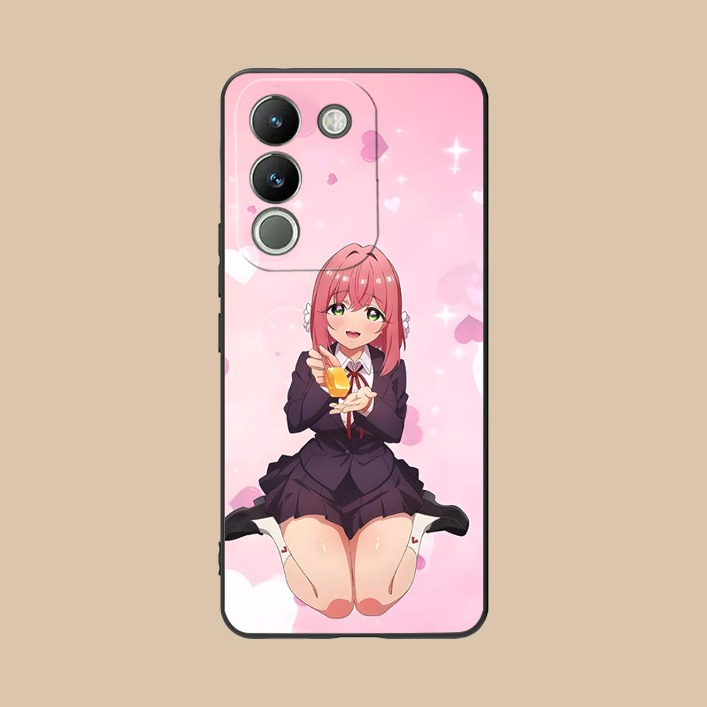 Anime Hakari Hanazono Matte TPU Mobile Phone Case for VIVO V60 V50 V40 V30 V29 V27 V25 V23 Pro Lite 5G Colorful Printing Cover
