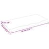 VidaXL Table Top 80x40x4 Cm Solid Untreated Oak Wood 3156291