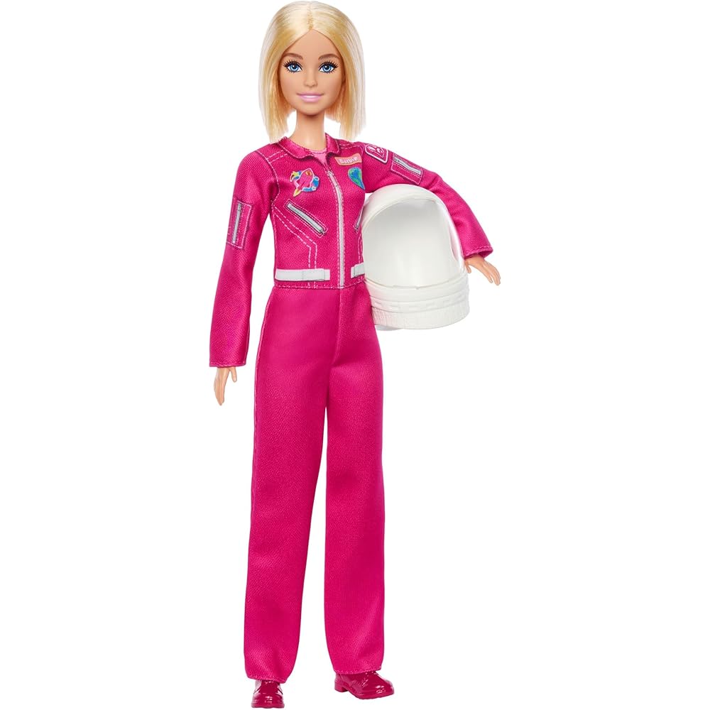 

Barbie Fashion Doll Space Pilot Playset with Accessories for Role Play Ages 3 and Up Pink JKF77