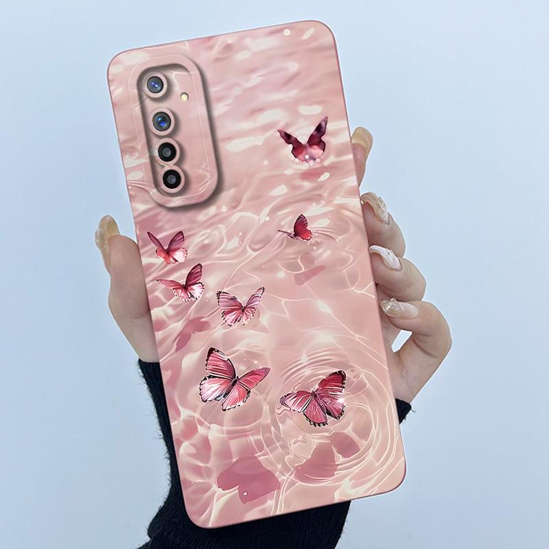 For Realme 6 Phone Case Realme 6s Cover Fashion Simplicity Oil Painting Flower Soft Liquid Silicone Shell For Realme 6 Pro Funda