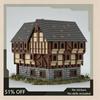 5098PCS Medieval Tavern House MOC Building Blocks Architecture DIY Assembly Creative Toy Collection Display Educational Gift