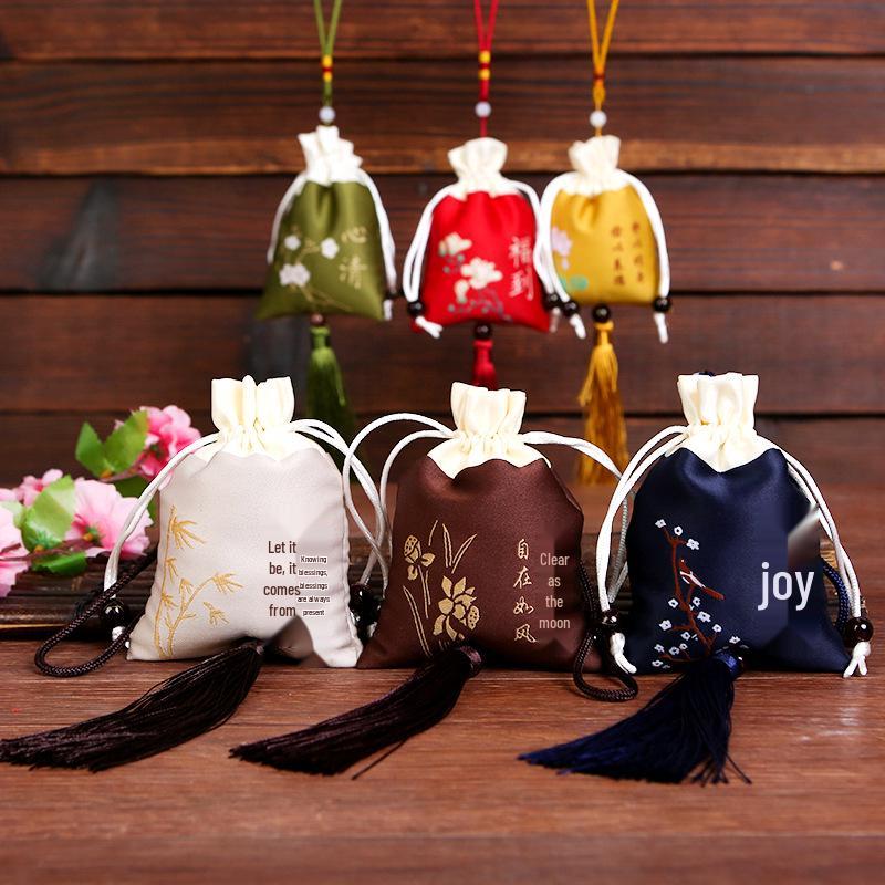 Custom Duanwu Omamori Embroidered Sachet Bag for Double Ninth Festival