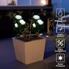 Plug-in Rose LED Solar Light Simulation Flower Waterproof Outdoor Solar Garden Light Decoration Fairy Solar Flower Lamp