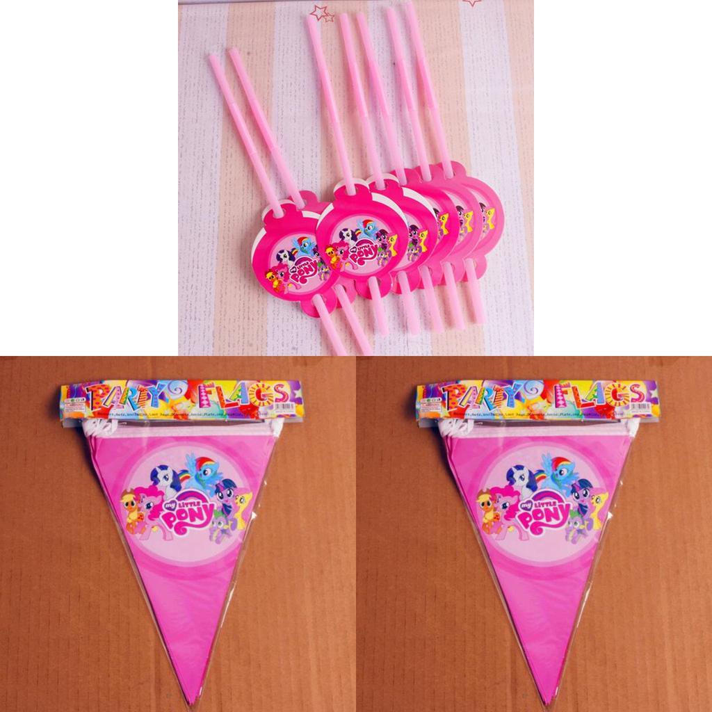 Adorable My Little Pony Girls Theme Tableware For Festive Birthday Party Decor
