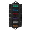 6 Way Circuit Car Boat Auto Blade Fuse Box Block Holder DC 12V 24V