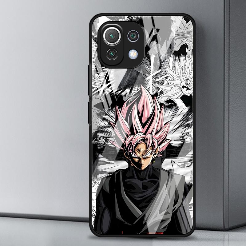 

D-ragonS B-allS Guku Glass Phone Cover Case for Xiaomi mi 10 Pro Note 10 10T 12T 11T 12 11 Lite 12X 13 14 Xiaomi Mi 11