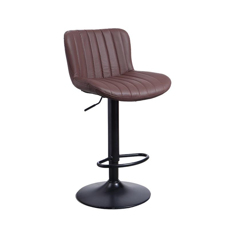 Adjustable Swivel Bar Stool with Backrest for Hotel, Reception, or Study Room