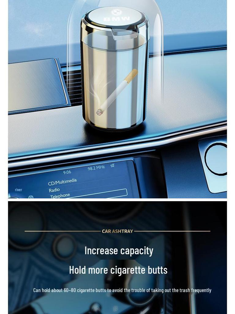 Hanging Arcfox Car Ashtray: Multifunctional Interior Accessory for Men & Women