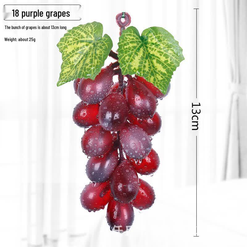 Artificial Frosted Grape Cluster Decor