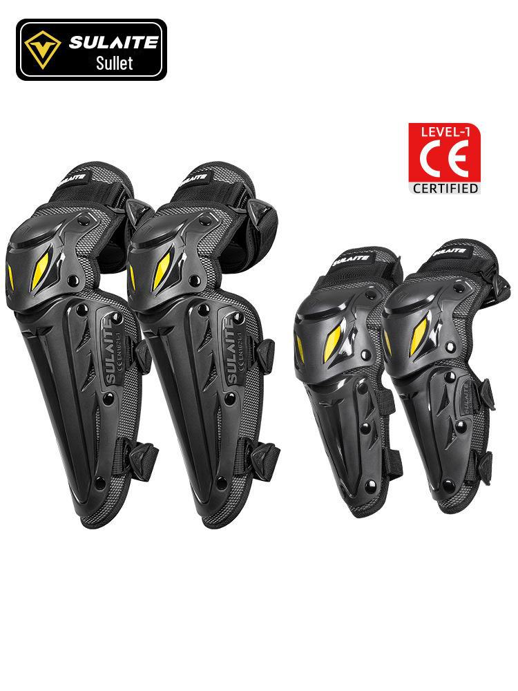 Windproof Motorcycle Racing Protective Gear: Electric Knee and Elbow Pads Set