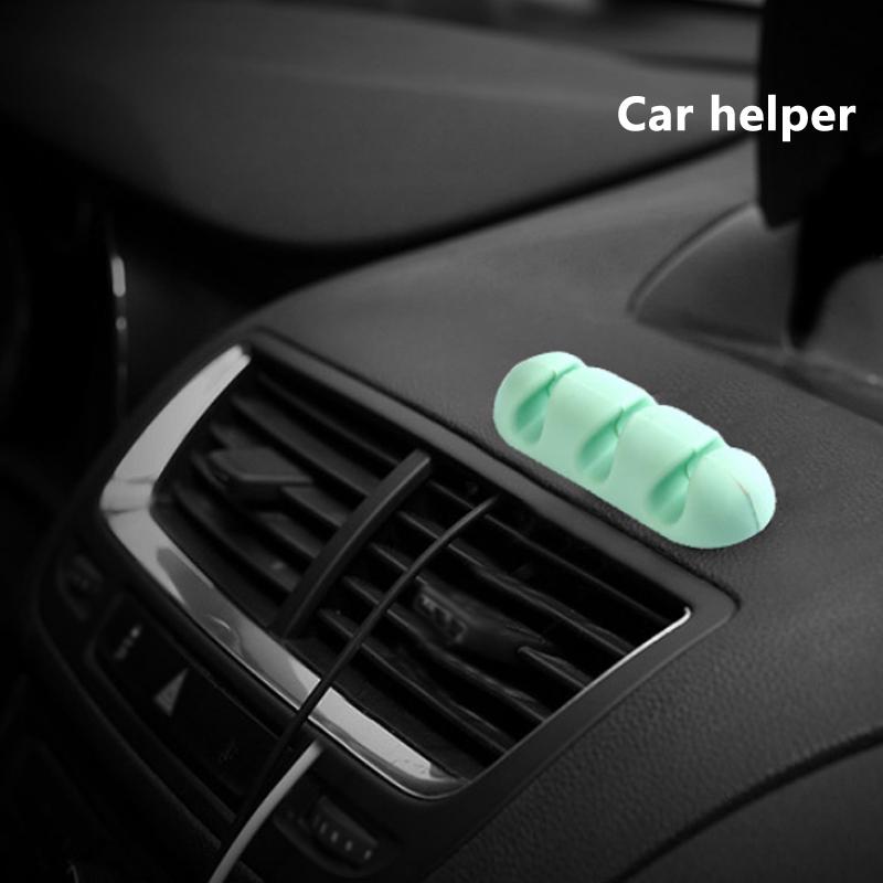 Buy 2Pcs/Lot Sticky Headset Wire Table Cord Winder Desk Cable Holder