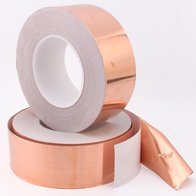 20m Copper Foil Tape Single Sided Conductive Adhesive for Crafts Repair Paper Circuits EMI Shielding Grounding Guitars