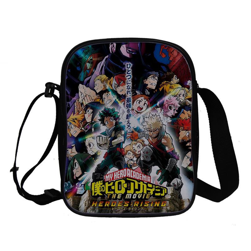 My Hero Academy Pattern Customized Student School Bag Full Color Backpack Double Shoulder Bag Travel Bag