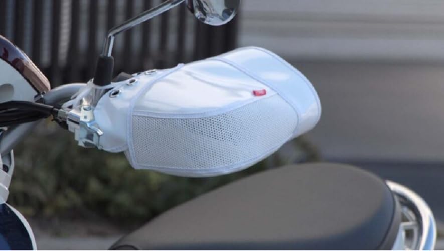 

MARUTO White Summer Motorcycle Handlebar Cover SHB-F01 белый