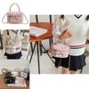 Childrens Bucket Bag With Chain Pattern Pu Material For Kindergarten Girls Daily Use