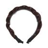 Classic Chunky Plaited Synthetic Hair Wide Braided Headband High Elasticity Braids Hair Band Hairpiece for Women