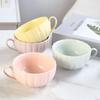 Kreative Kürbis-Kaffeetasse Ohrhänger Neues Keramik-Tassen- und Tellerset Kleines Designgefühl Zuhause Fee Tasse und Schale