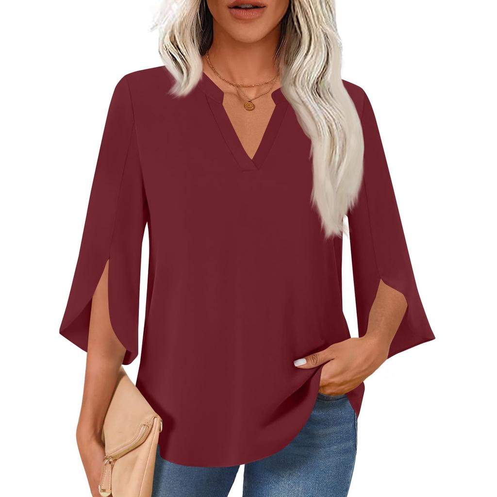 Women's Fashionable V-neck Loose Top