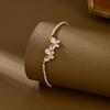 Elegant Zirconia Butterfly Bracelet - Adjustable Pull-String Design for Women (2025)