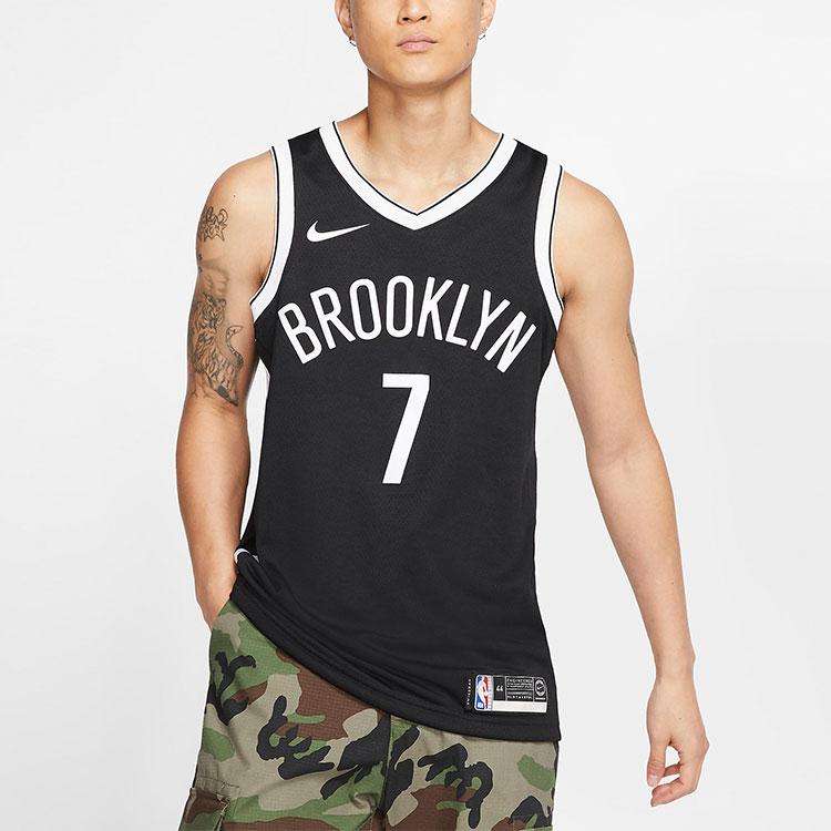 Nike NBA Brooklyn Nets Swingman Road Jersey Black Men Streetwear 864459-018