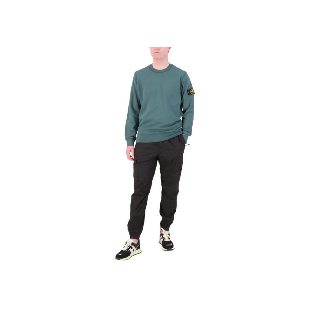 Stone Island Ss25 Solid Color Crew Neck Pullover Long Sleeve Sweatshirt Men sweatshirt Dark-Green K1S156100044S0051-V0053
