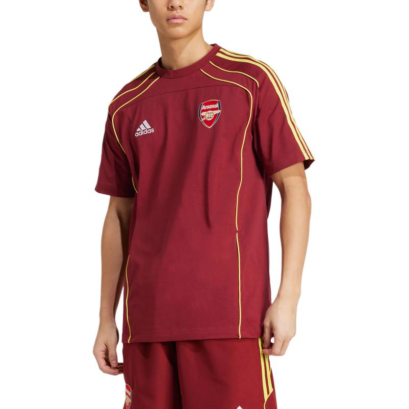 adidas Arsenal UBP Round Neck Sports Fashion Short Sleeve T-Shirt Men Tops Elegant-Purple JN1964
