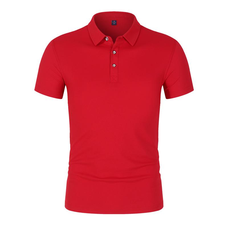 Solid Color Lapel T-shirt Short Sleeve Polo Shirt Corporate Culture Advertising Shirts Work Clothes