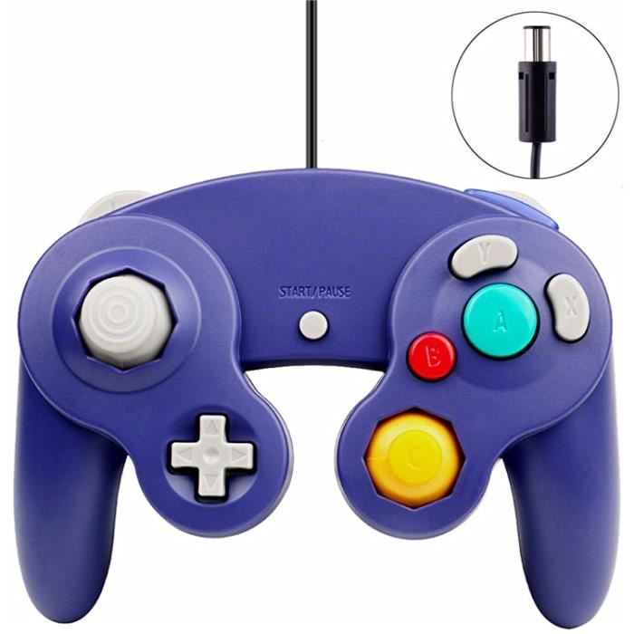 2 X Wired Joystick Pad Controller For Nintendo GameCube & Console; Wii - Blue