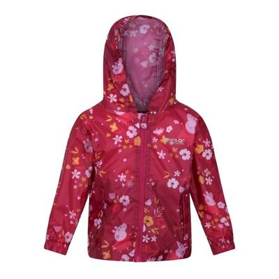 Regatta Childrens/Kids Floral Peppa Pig Packaway Waterproof Jacket