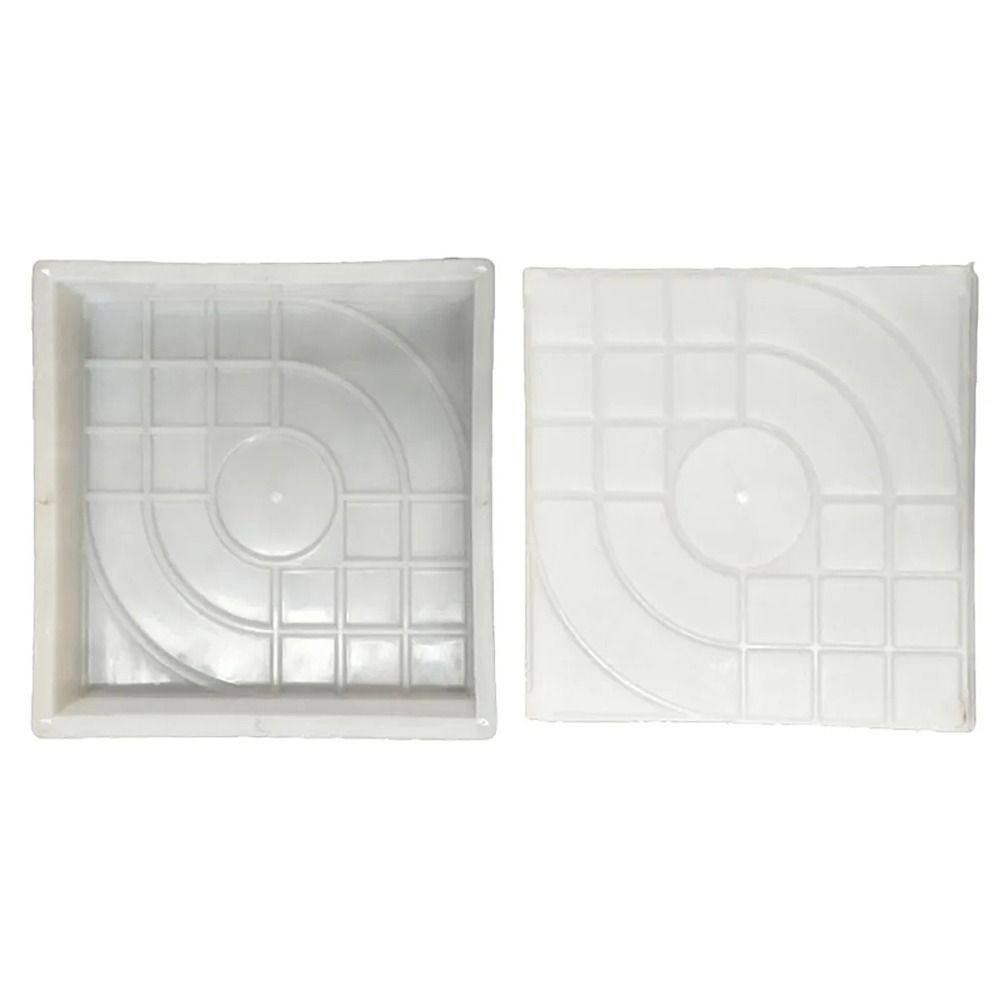 1Pcs Reusable Paving Brick Mould Plastic Concrete Path Maker Mold  For Lawn Patio Yard Garden