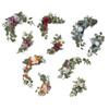 2x Wedding Arch Flowers Decoration Green Leaves Boho Arch Floral Arrangement Artificial Rose for Wall Party Reception Window