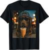 Lustiges Schokoladen Labrador Iced Coffee Liebhaber T-Shirt für Hunde-Enthusiasten