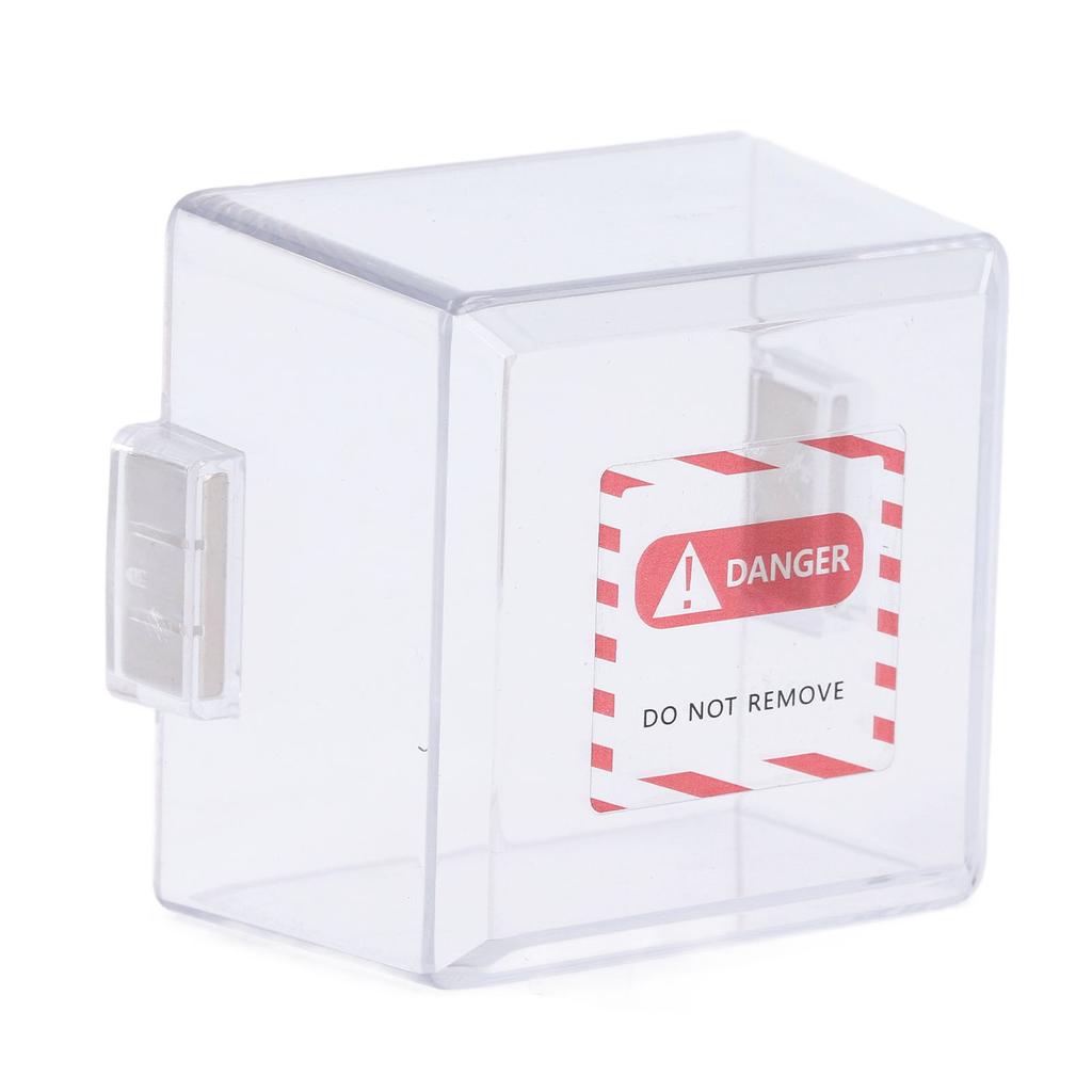 Emergency Stop Key Cover PC Transparent Magnetic Emergency Stop Switch Protective Case for Industria