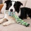 1pc Interactive Tug Rope, Chew Resistant for Puppies & Small Dogs, Durable Cotton, Supports Dental Health, Fun Training