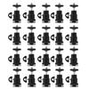 20pcs Mini Metal 360° Rotatable Ball Head 1/4 Hot Shoe Adapter Mount for Canon Niko Camera LED Flash Mic Tripod Bracket