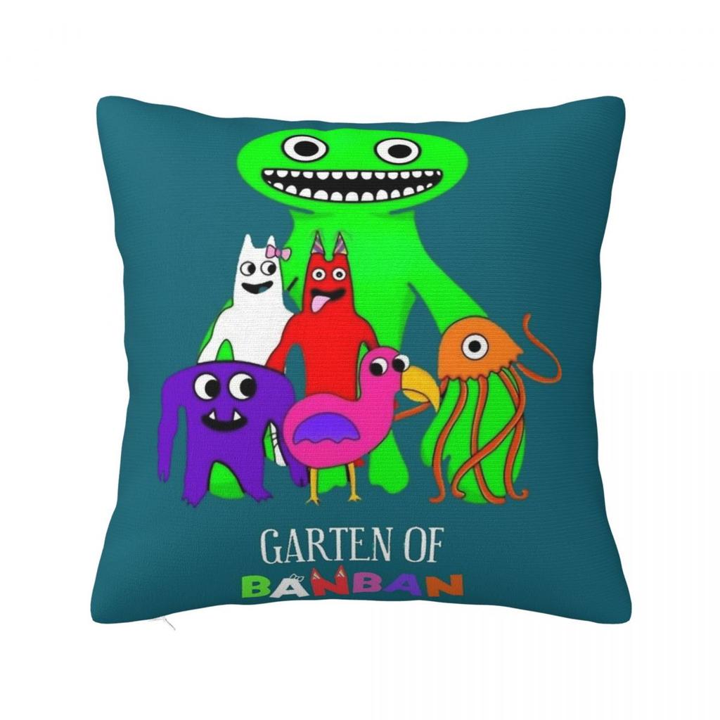 Garten Of Banban Group Cartoon Square Pillow Cases Jumbo Josh Cushion Cover Novelty Decorative Pillowcase For Seat 45X45Cm